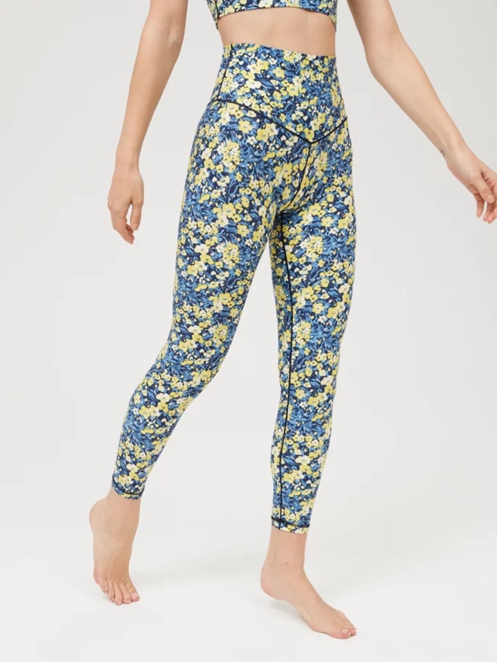 OFFLINE by Aerie Real Me High Waisted 7/8 Printed Leggings Floral XS